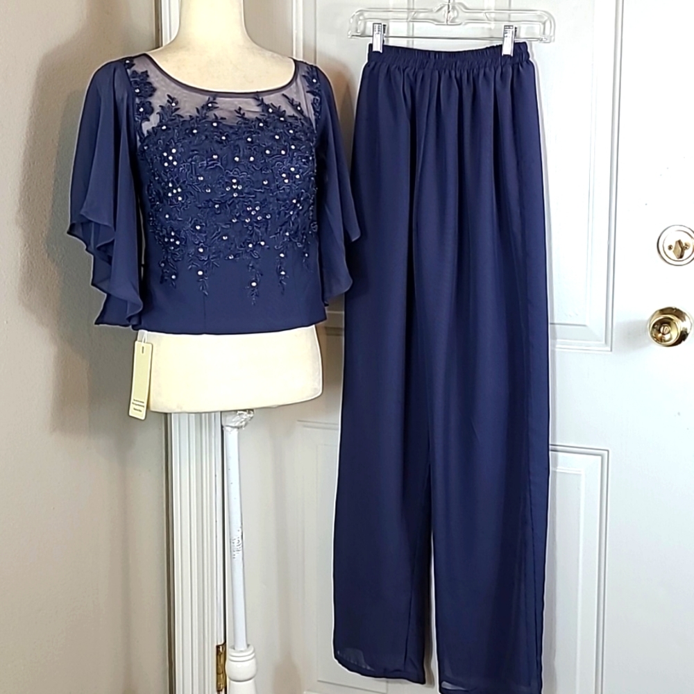 Jaeden Rhinestone Pant Suit NWT